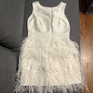 Sail to Sable White Fringe Cocktail Dress